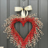 Valentine's Day Red Heart Berry Wreath - TwoInspireYou