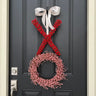 Handcrafted Red and Pink XO Wreath with Pip Berries – Perfect Valentine's Day Gift for Her - TwoInspireYou