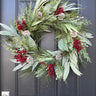 Winter Woodland Wreath with Red Berries - TwoInspireYou