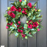Holiday Pine and Peony Wreath - TwoInspireYou