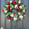 Christmas Wreath with Peonies - TwoInspireYou