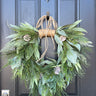 Winter Pine and Eucalyptus Wreath for Front Door - TwoInspireYou