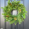 Norfolk Pine & Magnolia Wreath | Handcrafted Evergreen Elegance | - TwoInspireYou