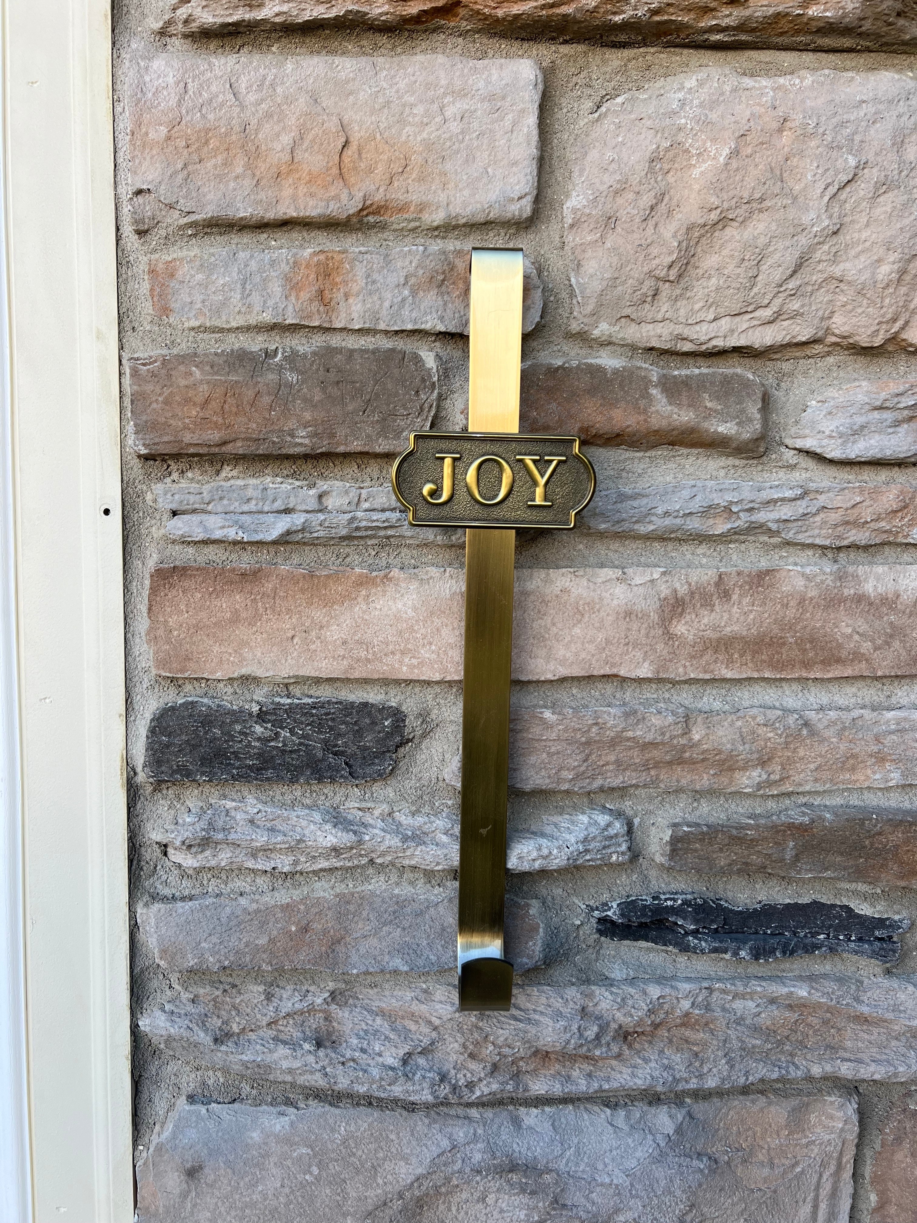 Joy Wreath Hanger for Seasonal Decor