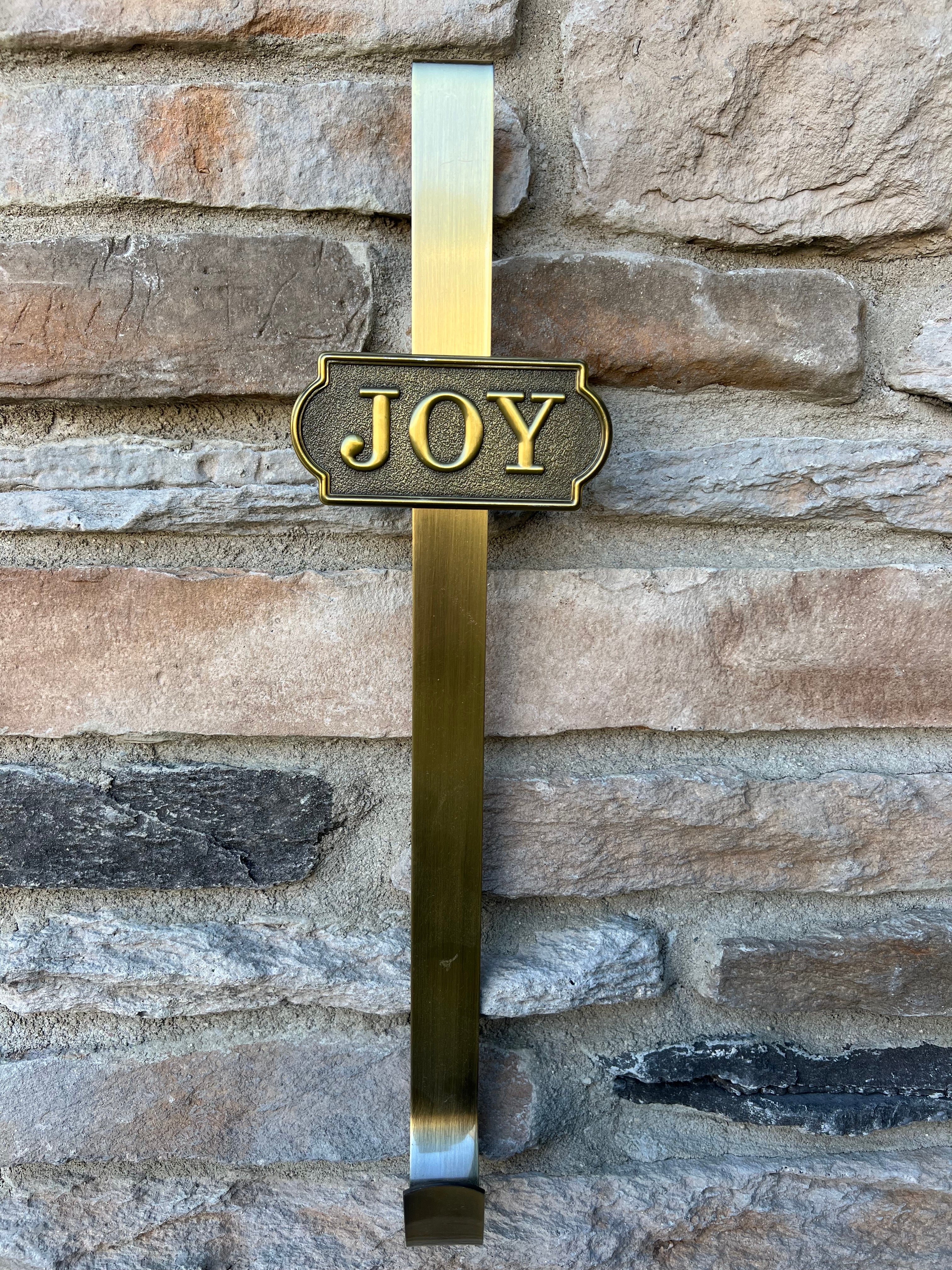 Joy Wreath Hanger for Seasonal Decor