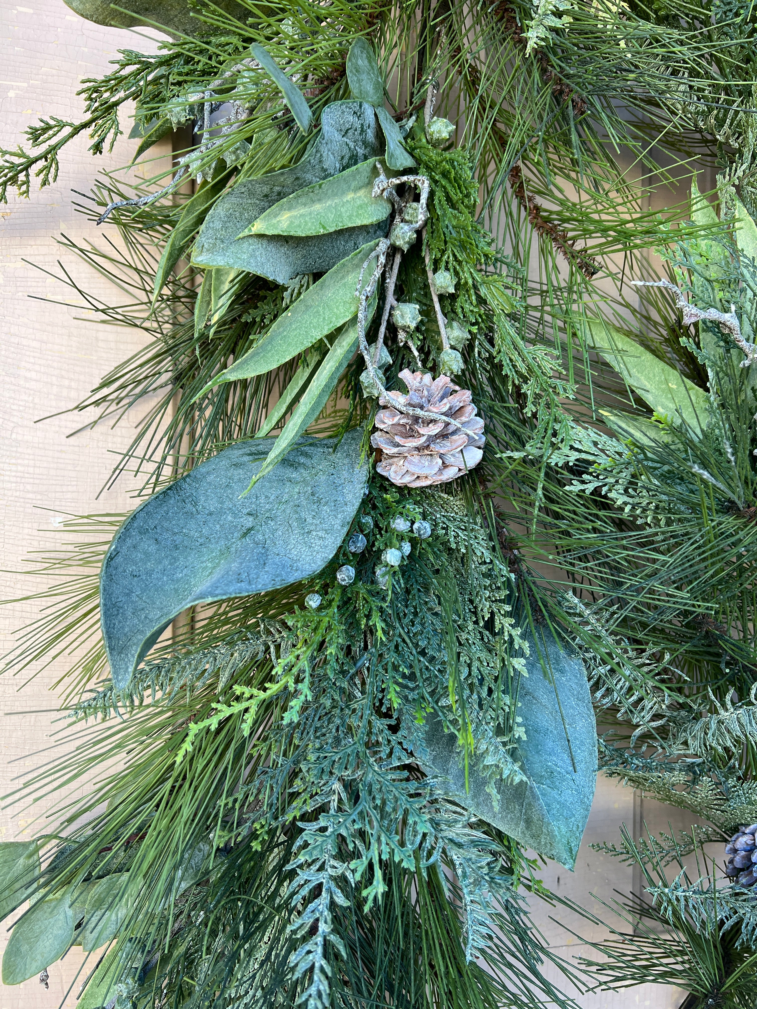 Mixed Greenery Winter Garland