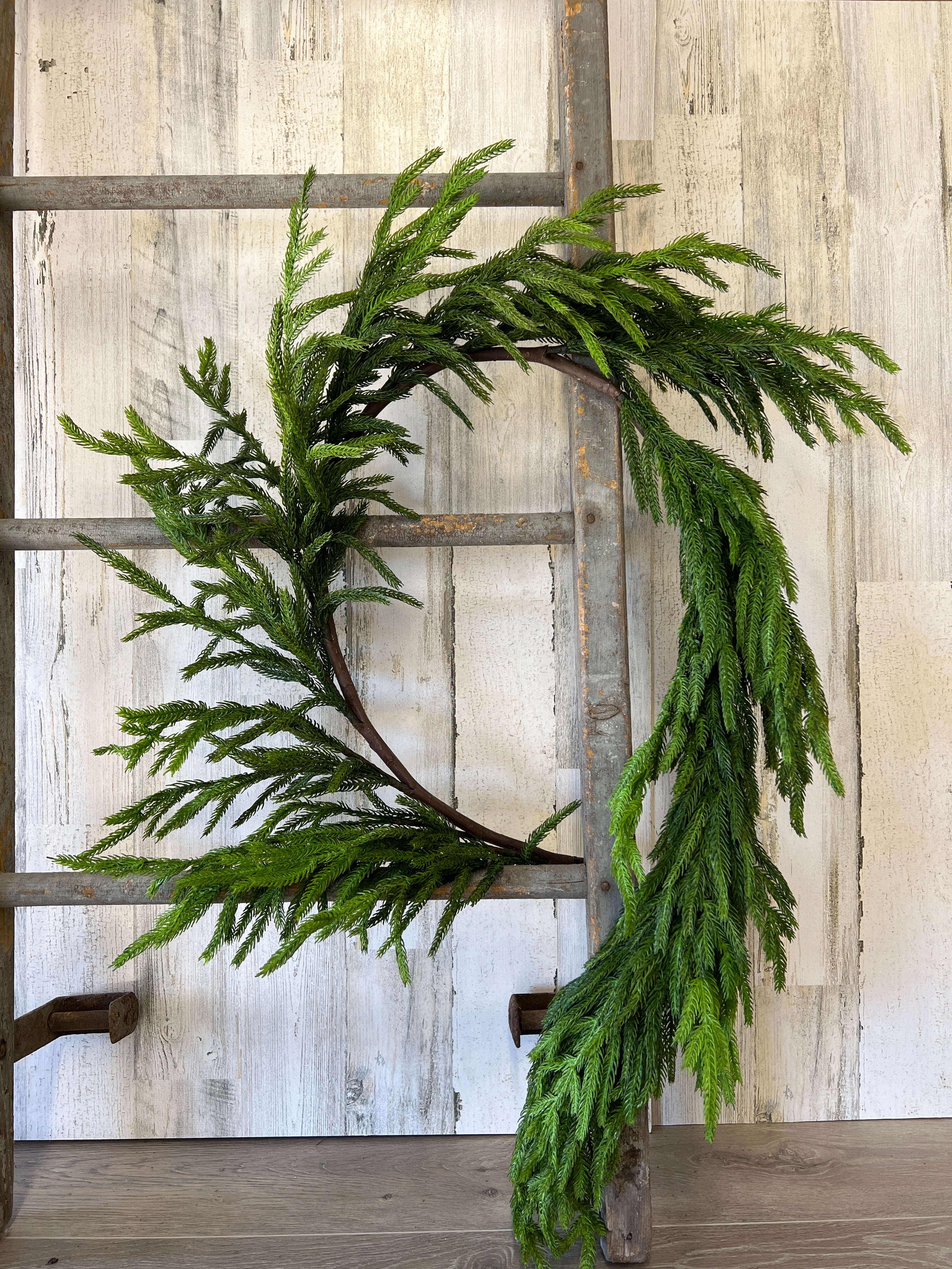 Norfolk Pine Garland Natural Touch Winter Greenery