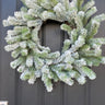 Holiday Flocked Pine Wreath - TwoInspireYou