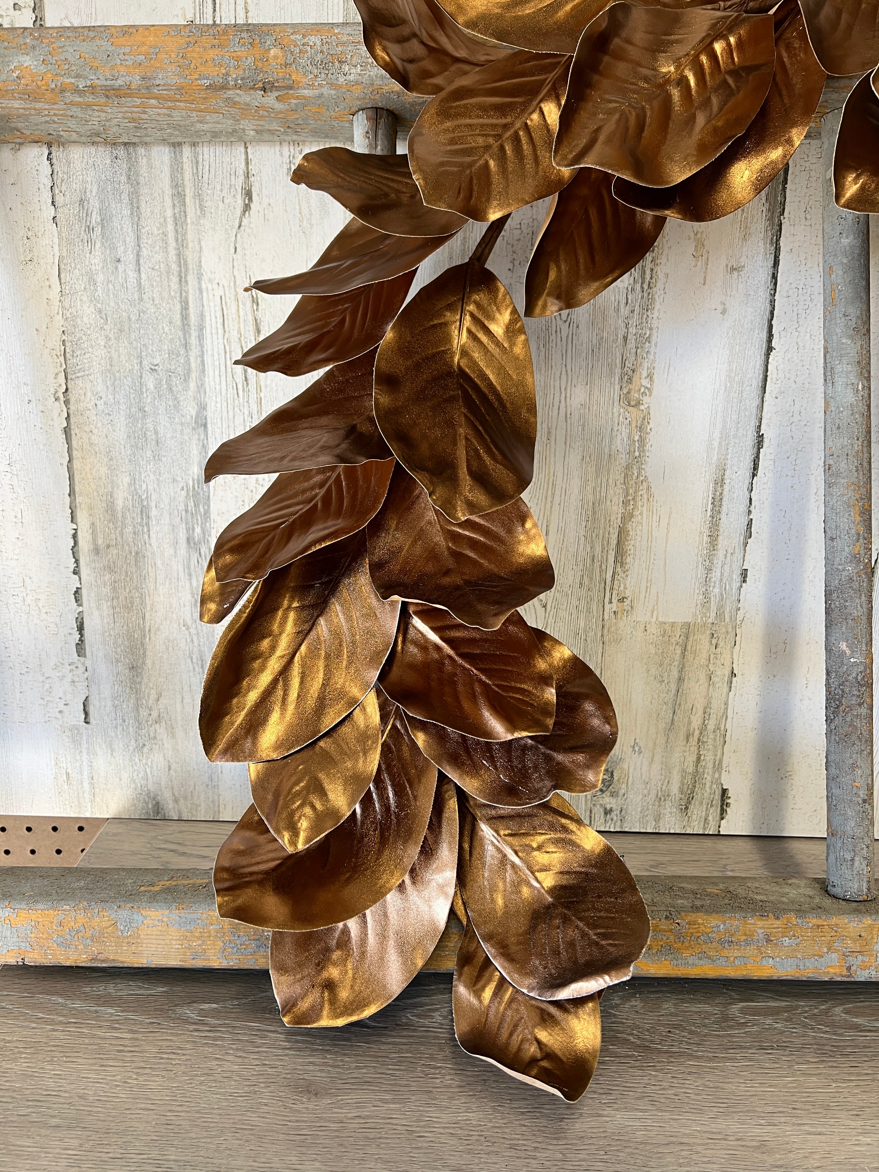 Stunning Metallic Gold Leaf Garland for Elegant Decor | Perfect for Events & Celebrations