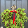 Country Christmas Wreath with Pinecones - TwoInspireYou