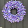 Purple Blend Tulip Wreath – Handcrafted Spring Door Wreath 24" - TwoInspireYou