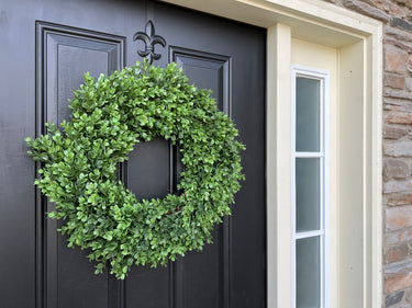 Classic Boxwood Wreath - TwoInspireYou