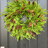 Tropical Winter Pinecone Wreath - TwoInspireYou
