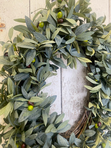 Lush Oval Olive Branch Wreath - TwoInspireYou