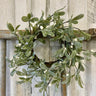 Frosted Mistletoe Window Wreath – Handmade Christmas Greenery Accent | - TwoInspireYou