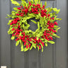 Whimsical Green Berry Wreath | “Grinch-Inspired” Christmas Decor | - TwoInspireYou