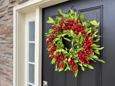 Whimsical Green Berry Wreath | “Grinch-Inspired” Christmas Decor | - TwoInspireYou