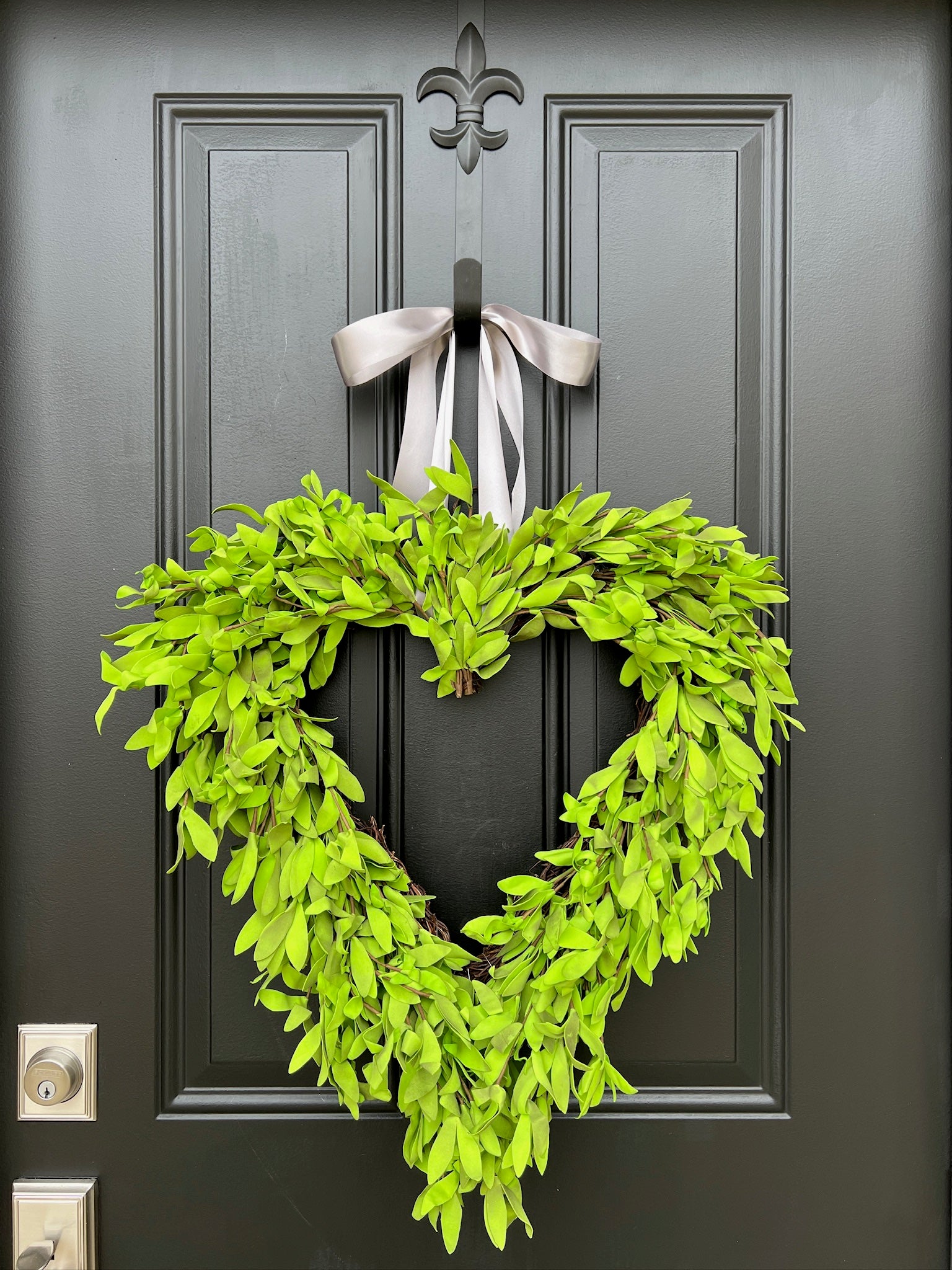 Sweet Home Faux Dried Boxwood Heart