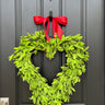 Faux Dried Boxwood Heart for Cupid's Day - TwoInspireYou
