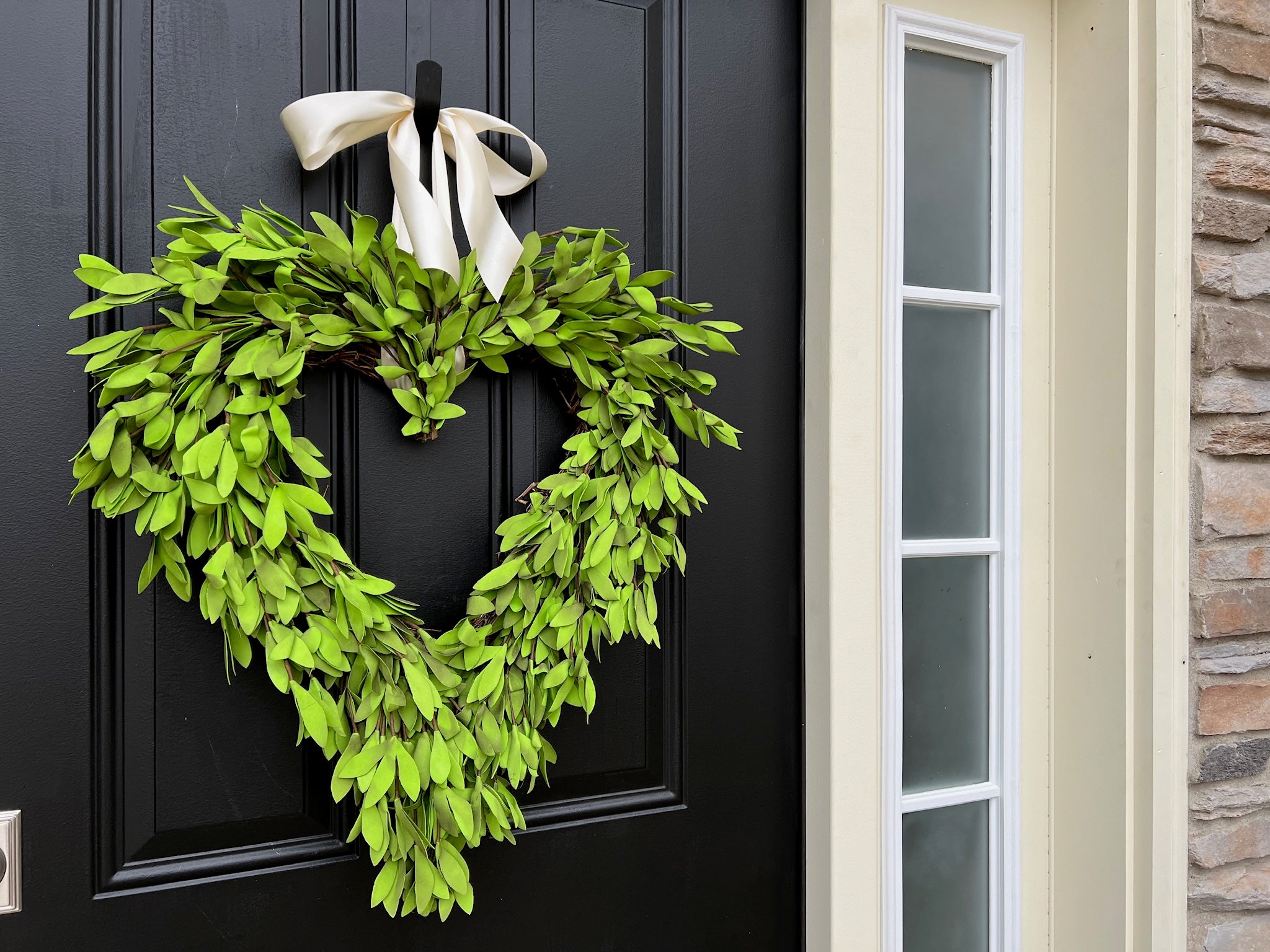 Wedding Faux Dried Boxwood Heart