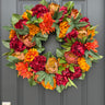 Rich Fall Floral Wreath - Thanksgiving Door Decor - TwoInspireYou