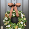 Blue Magnolia Wreath with Berries - TwoInspireYou