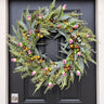 Large Bay Leaf and Eucalyptus Wreath with Purple Tulips - TwoInspireYou