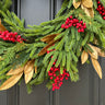 Norfolk Pine and Red Berry Wreath - TwoInspireYou