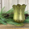 Green Glass Vase for Christmas Decorating - TwoInspireYou