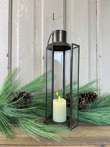 Old Style Hanging Glass Lantern - TwoInspireYou