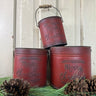 Trio of Red Merry Christmas Buckets - TwoInspireYou