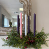 Advent Candle Wreath | Handcrafted Christmas Centerpiece | Church Decor | - TwoInspireYou