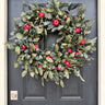 Green Leaf Wreath with Red Apples – Back to School Door Decoration - TwoInspireYou