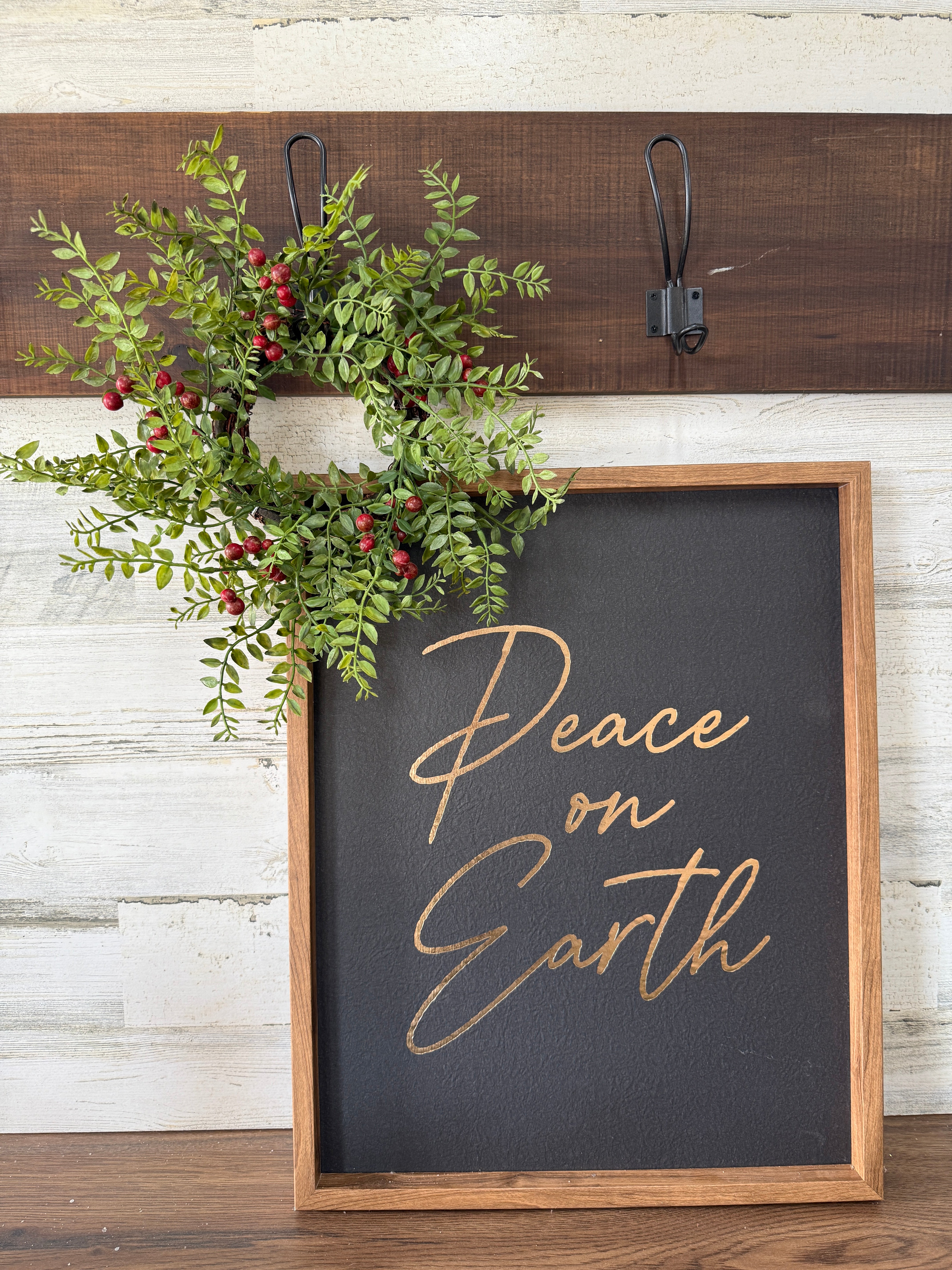 Small Nandina Wreath with Red Berries | Window or Candle Ring