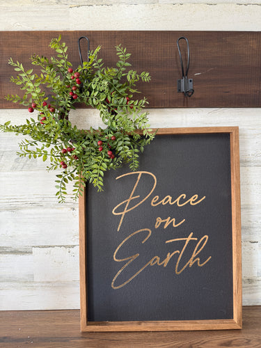 Small Nandina Wreath with Red Berries | Window or Candle Ring | - TwoInspireYou