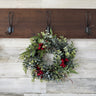Eucalyptus and Red Berry Mini Wreath for Christmas | - TwoInspireYou