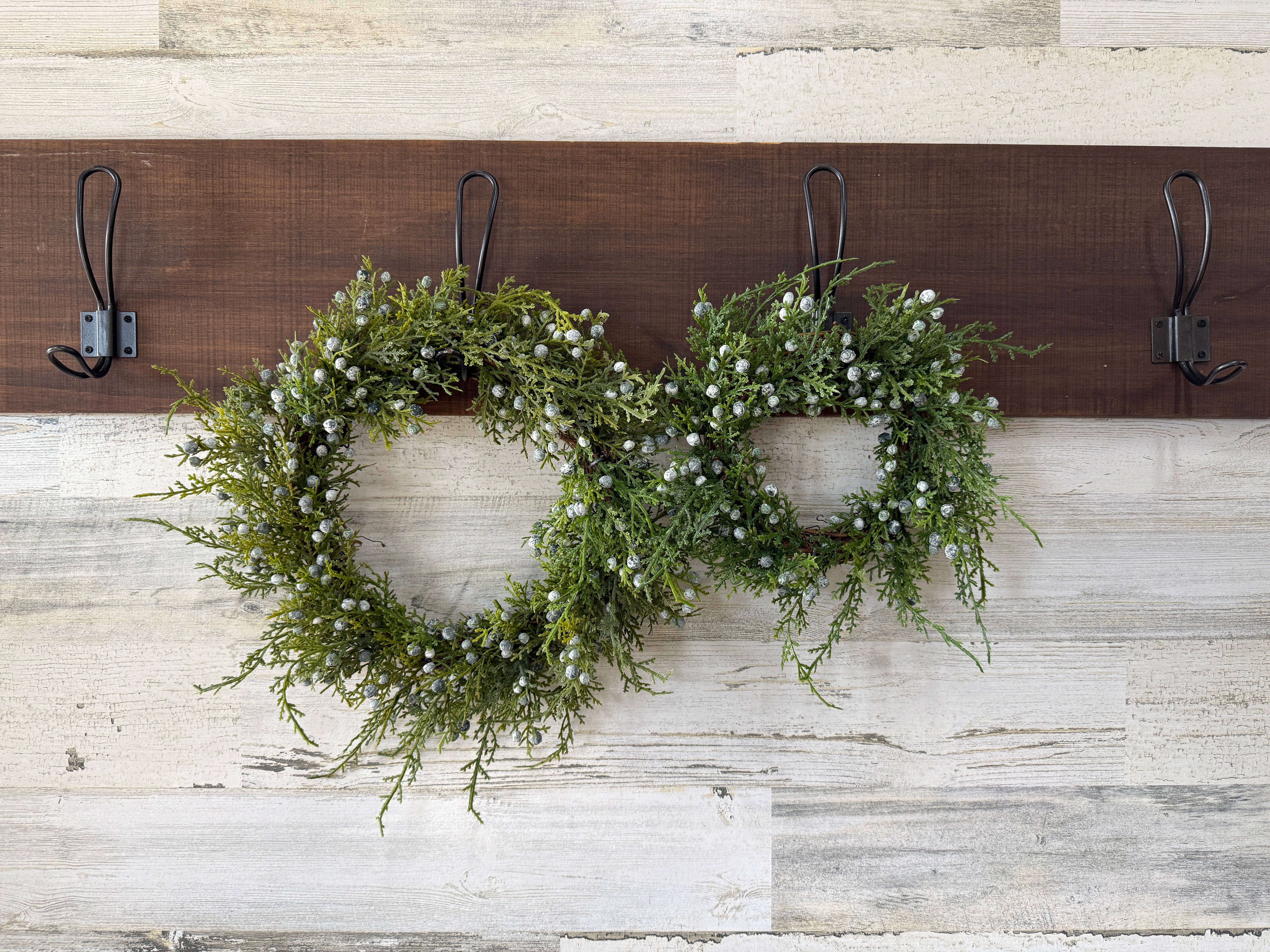 Cedar & Juniper Candle Ring | 12” Mini Wreath Centerpiece