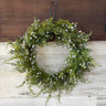 Cedar & Juniper Candle Ring | 12” Mini Wreath Centerpiece | - TwoInspireYou