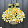Cheerful Tulip Bucket for Spring Front Door - TwoInspireYou