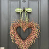 Pink Pip Berry Heart Wreath for Valentine's Day - TwoInspireYou