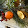 Colonial Williamsburg Fruit Garland – 6 ft Nostalgic Citrus & Pine Holiday Decor - TwoInspireYou