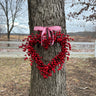Red Berry Heart Wreath for Valentine's Day -Gifts for Her - TwoInspireYou
