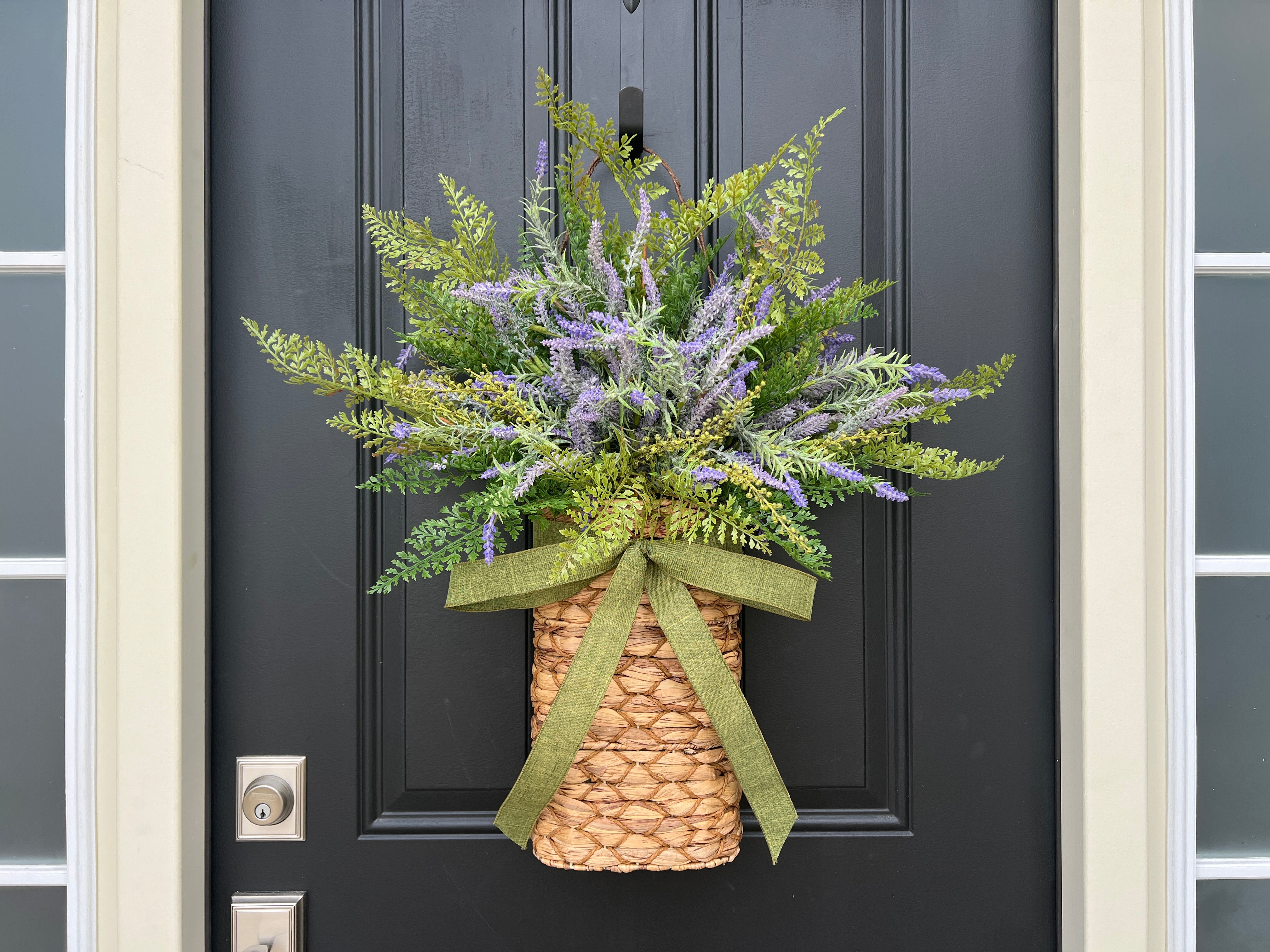 French Country Lavender Basket Wreath