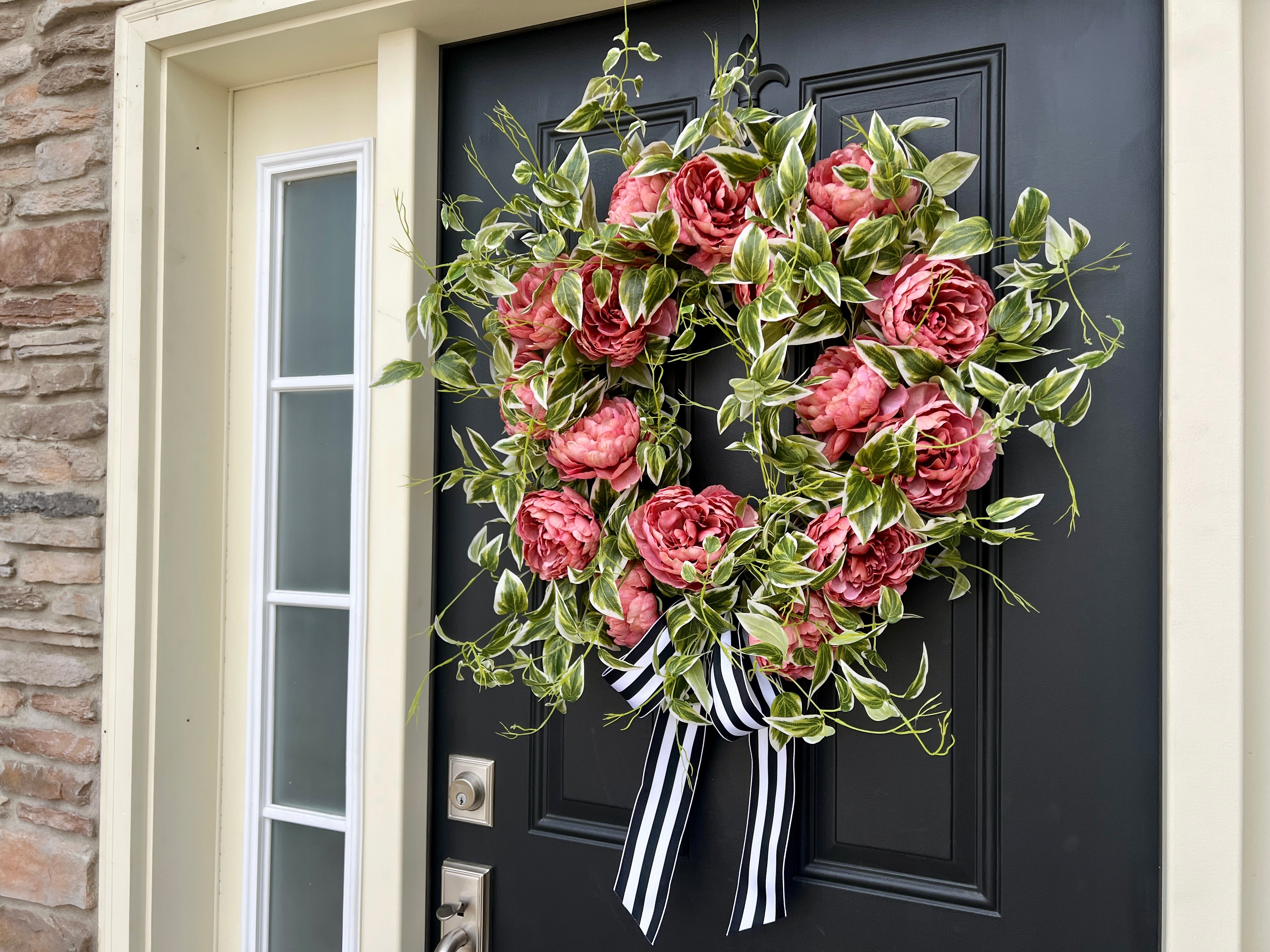 Spring Peony Wreath