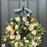 Cream Peony Wreath with Boxwood - TwoInspireYou