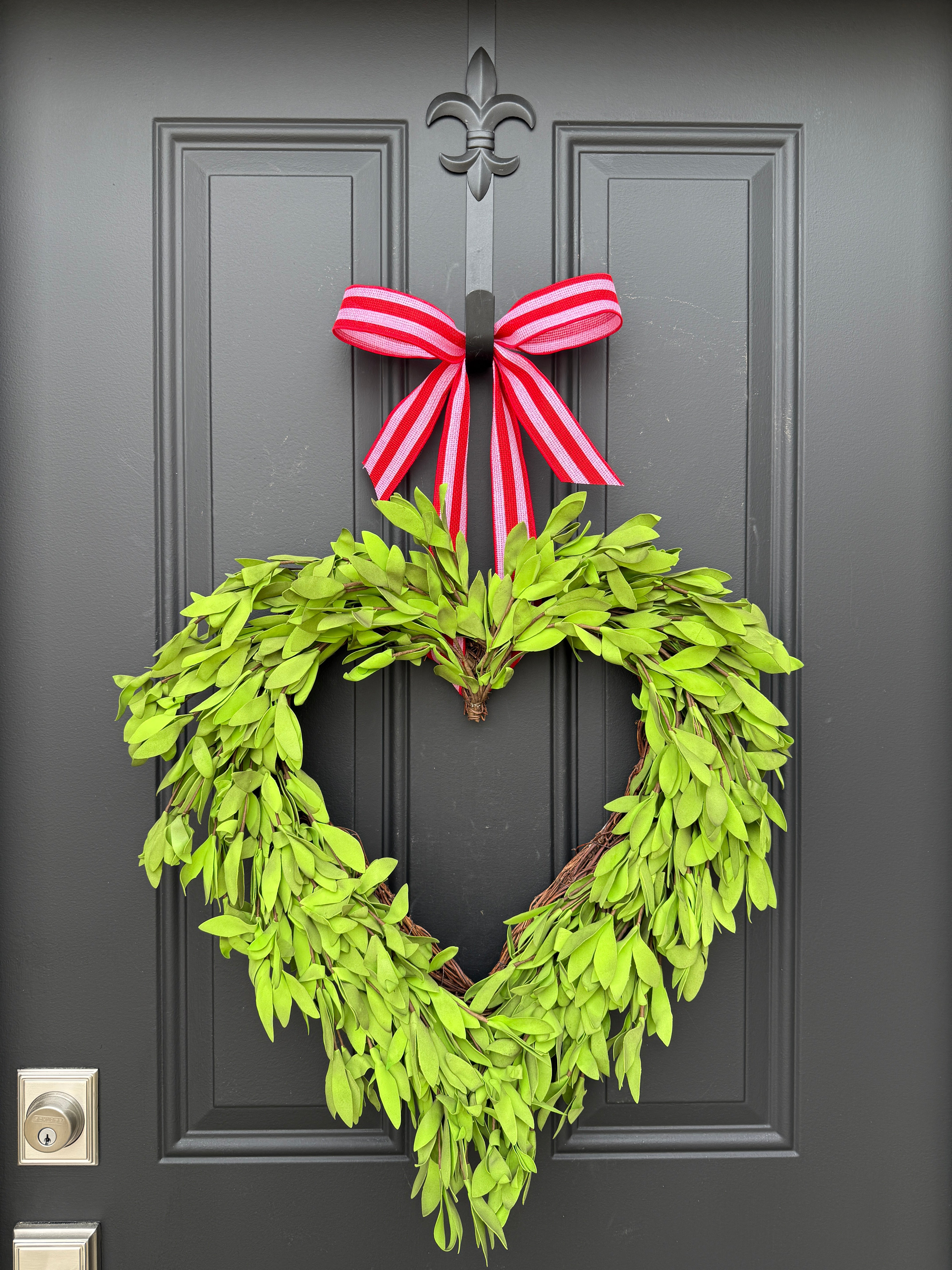 Wedding Faux Dried Boxwood Heart