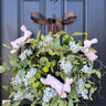 Cream Lilac Wreath with Bunnies - TwoInspireYou