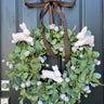Bunny Hop Eucalyptus Wreath with Pink Ranunculus - TwoInspireYou