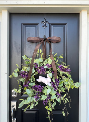 Bunny Lilac Garden Wreath - TwoInspireYou