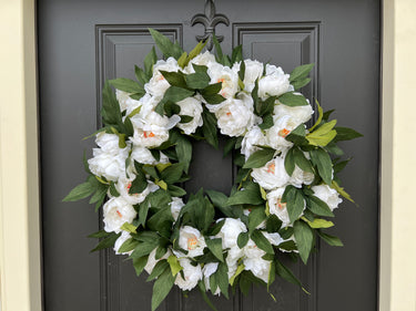 Lush Garden Peony Wreath - TwoInspireYou